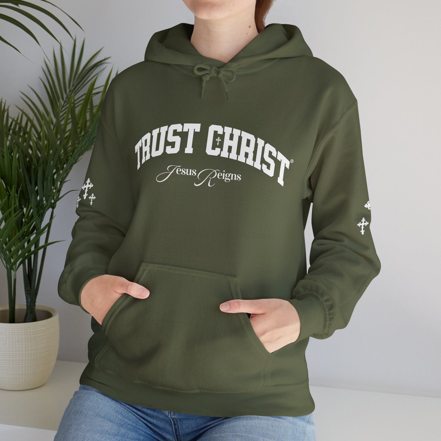 TRUST CHRIST Unisex Heavy Blend Hoodie - Faith, Can Apparel