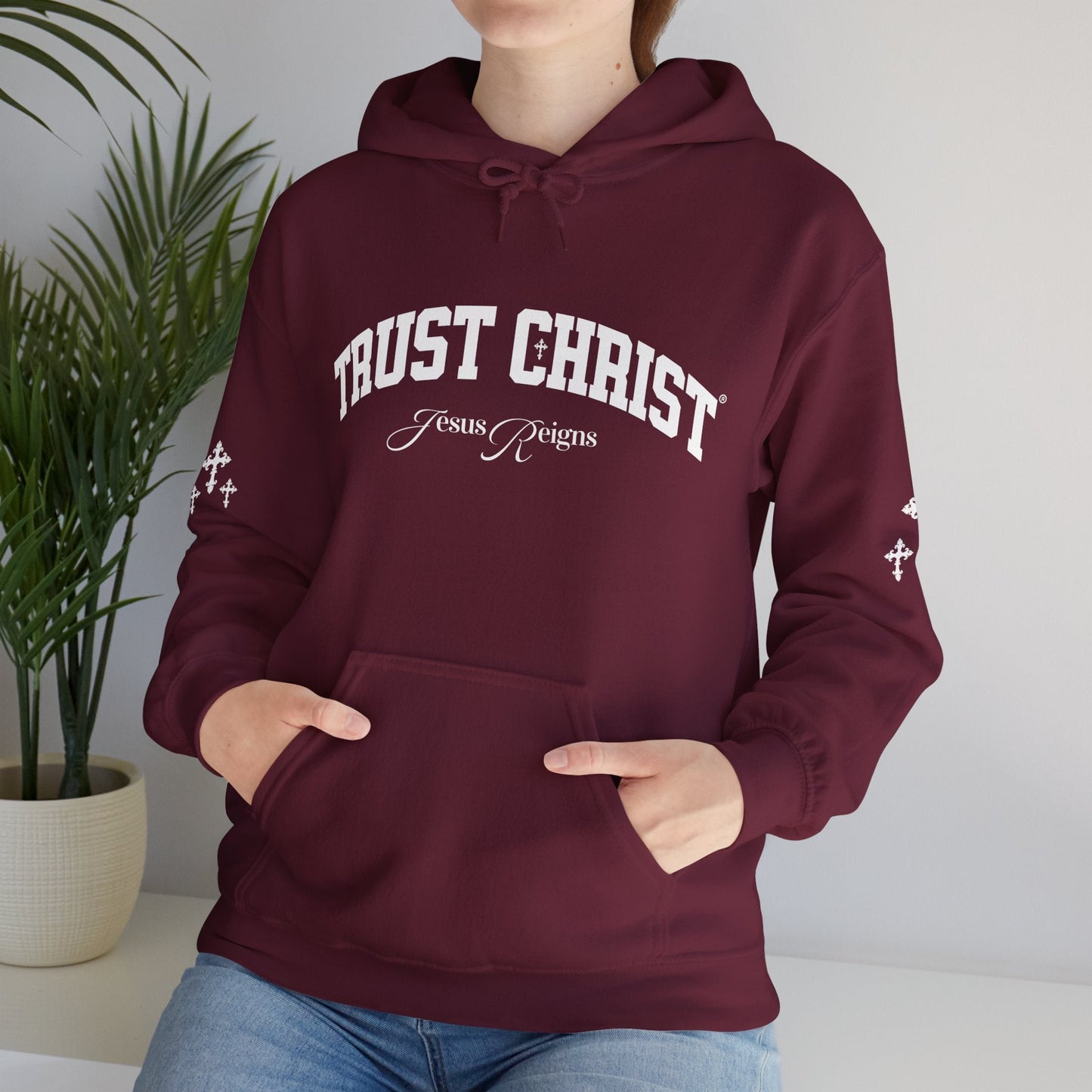TRUST CHRIST Unisex Heavy Blend Hoodie - Faith, Can Apparel