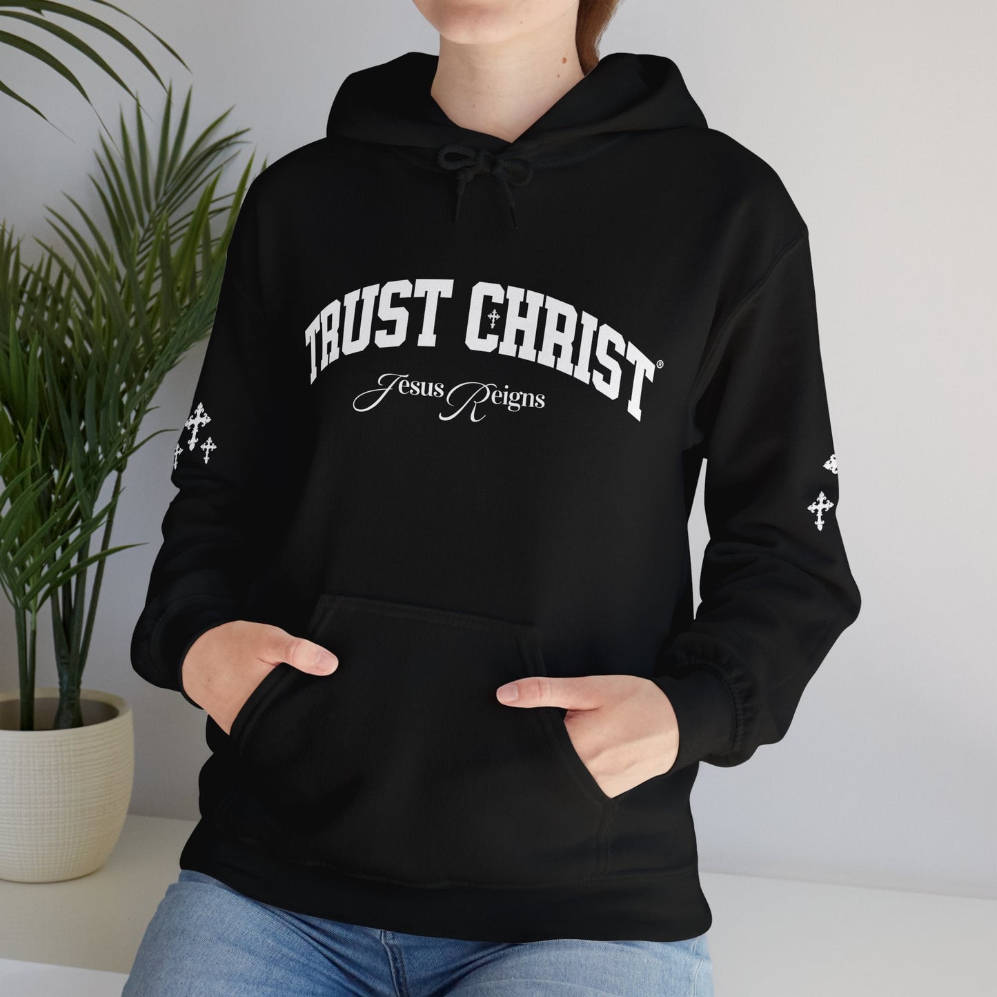 TRUST CHRIST Unisex Heavy Blend Hoodie - Faith, Can Apparel