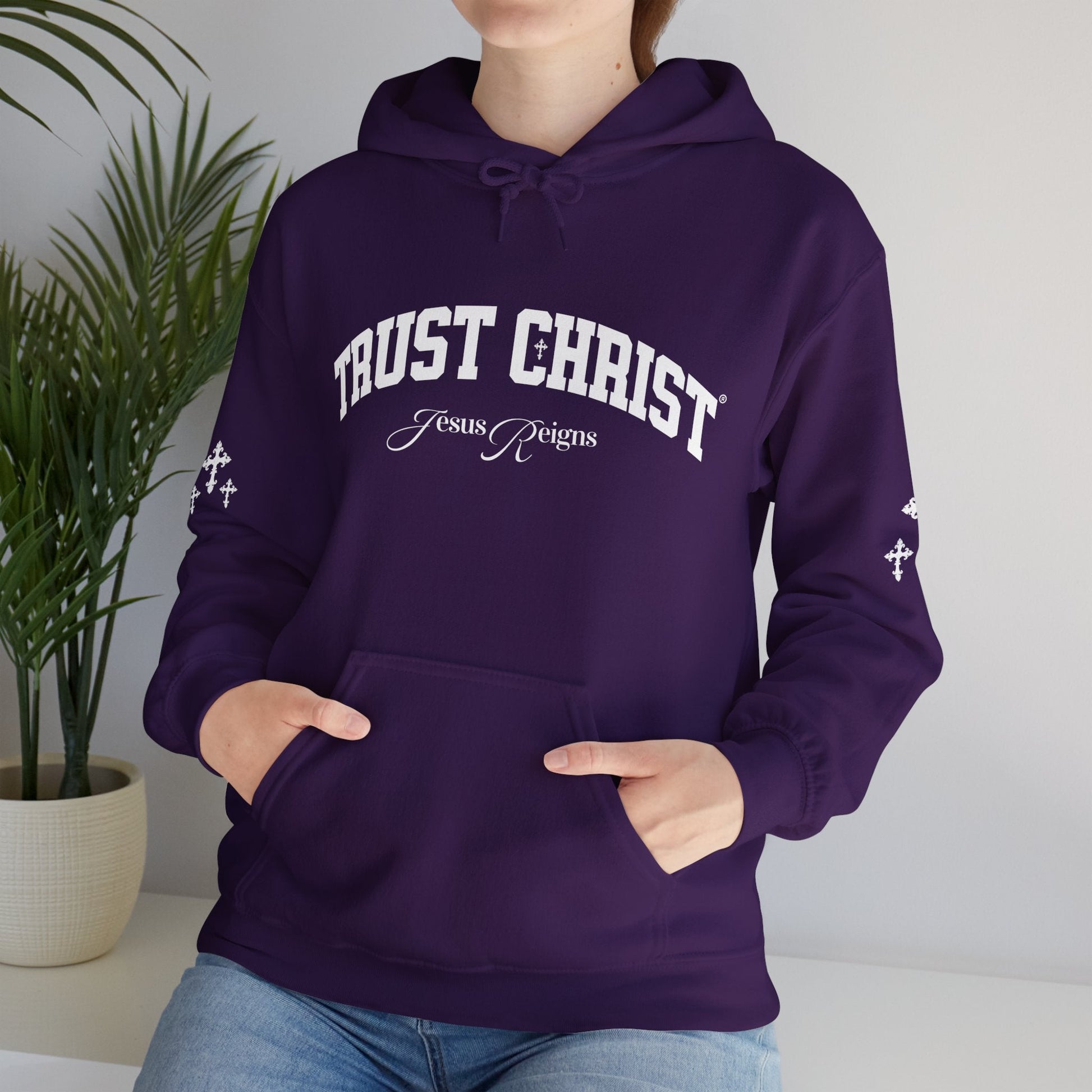 TRUST CHRIST Unisex Heavy Blend Hoodie - Faith, Can Apparel